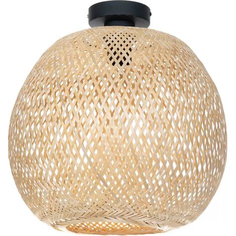 [NEUWERTIG] Lindby Deckenleuchte Dabila Bambus Deckenlampe Lampe Leuchte Pendellampe ø 35 Cm B-Ware