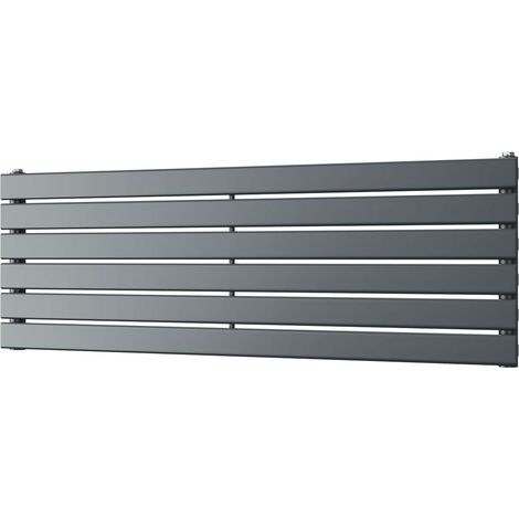 Typhoon Axis - Anthracite Horizontal Radiator H408mm x W1200mm Single Panel (1/3)