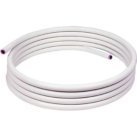 Tube cuivre recuit gainé en couronne de 25m diamètre 10x12 mm