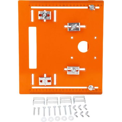 Scie circulaire Fabater - plaque de base 28x25 cm, polyuréthane, fraiseuse portable - avec établi de bureau gradué, parfaite pour les passionnés de travail du bois. (1/5)