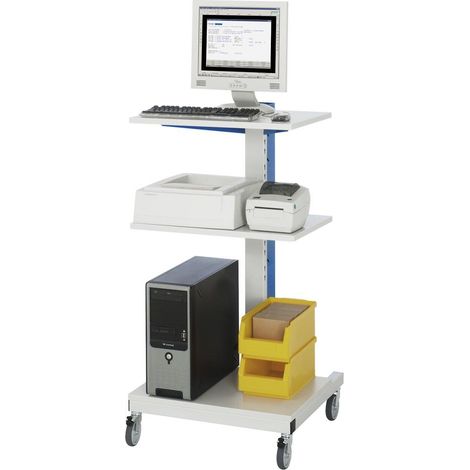 Rau Computer-Ständer mobil BxTxH 650x650x1150mm (1/5)
