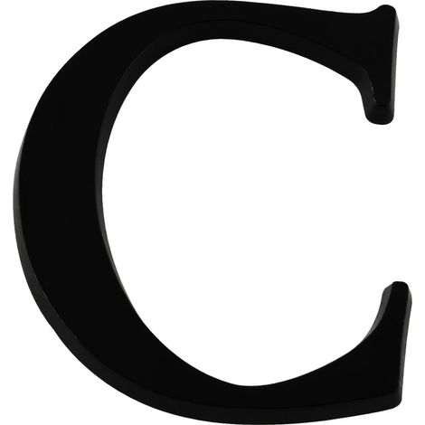 Lettre C Noire Hauteur 60mm - 4622552