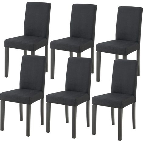 Lot de 6 chaises de salle à manger Hamburg noir [en.casa] (1/5)