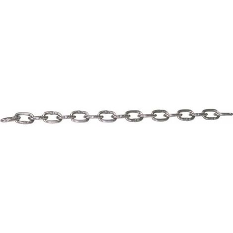 Chaine Génovèse  maillon court Ø6 DIN 764 (Lot de 50 mètres) (1/2)