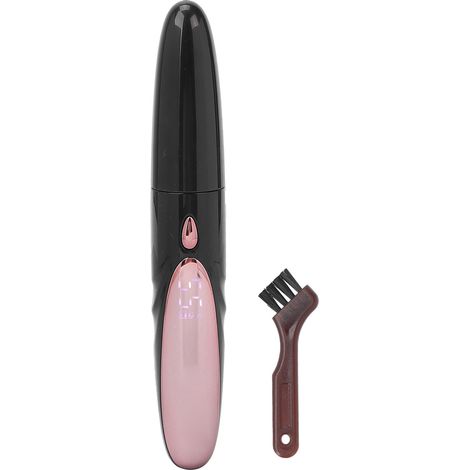 Recourbe-cils chauffant rechargeable, brosse en silicone, portable électrique pour femmes – noir (1/5)