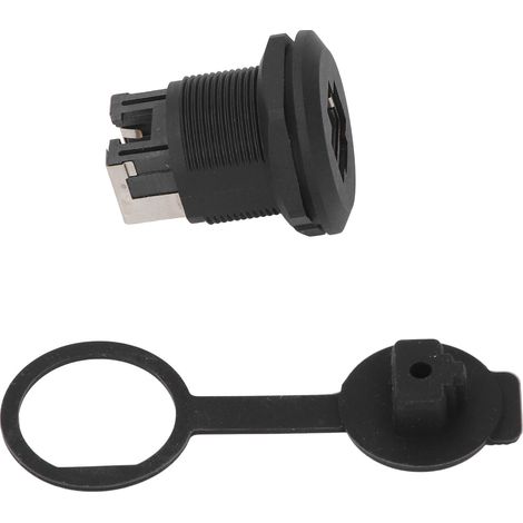 Coupleur de montage sur panneau étanche EP-RJ45 Connecteur Ethernet LAN traversant pour l'industrie (1/5)