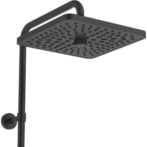 Ideal Standard IS Duschsystem Eco CTherm T25+ m.Therm. - 2F-HB u.eckiger 2F-KB Silk Black, A8532XG (1/2)
