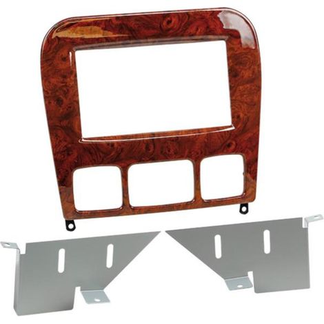 Kit Support Autoradio compatible avec Mercedes Classe S W220 - noyer