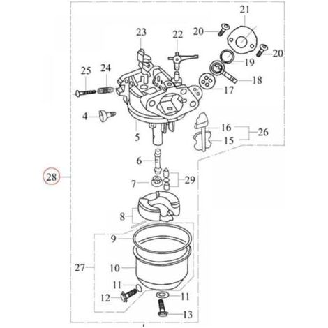 NALOOKAMIC Pièces de carburateur pour moteur à essence 6,5 CV, pièces de carburateur universelles pour moteur à essence
