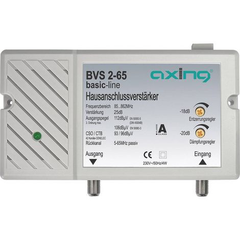Axing BVS 2-65 Amplificatore per TV via cavo 25 dB (1/3)
