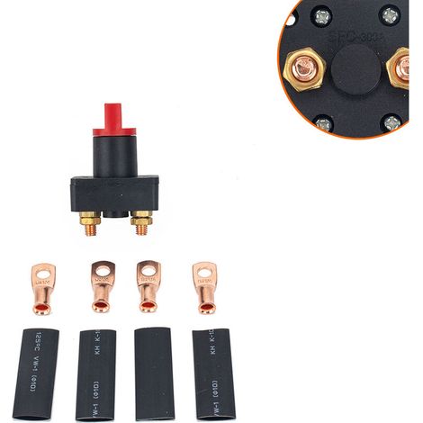 Isolateur de déconnexion de batterie 300A interrupteur de déconnexion d'alimentation 12/24V ensemble complet pour voiture et marine (1/4)