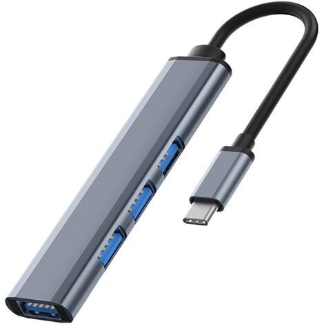 Hub USB C -4 in 1 Porte USB Multiple per pc Docking Station hub USB c to USB Adattatore USB C Con 1 USB 3.0 & 3 USB 2.0 Tipo C Hub,per Laptop Mac, Chiavetta USB, Altro Dispositivo Type C (1/5)