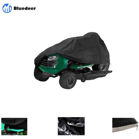 1 housse de protection imperméable en tissu Oxford résistant aux UV pour tondeuse autoportée (170 x 61 x 117 cm, noir) (1/3)