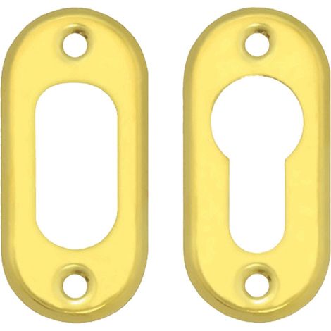 Borchia in Ottone per Cilindro Ovale Mm 54 (1 Coppia) Cisa (1/2)