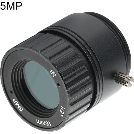 TOIVIZE-Objectif Caméra Fixe 16mm 5MP Haute Définition Monture CS pour Surveillance (1/4)