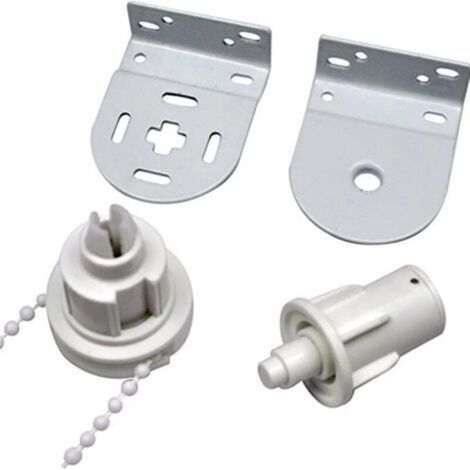 Kit de réparation pour store enrouleur 32mm – Supports métalliques robustes – Installation facile – Compatible tous tubes 30mm (1/4)