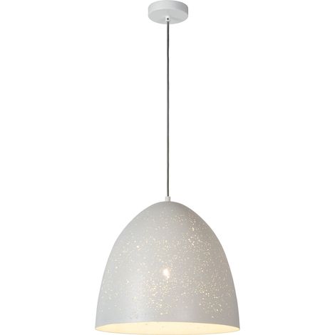 Suspension Lucide Eternal Ø40 blanche métal E27 60W (1/4)
