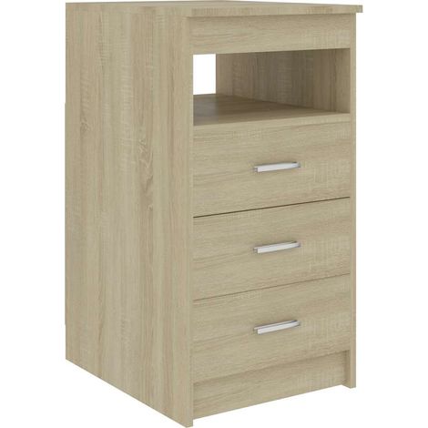 Sideboard mit Schubladen Sonoma-Eiche 40x50x76 cm Holzwerkstoff vidaXL