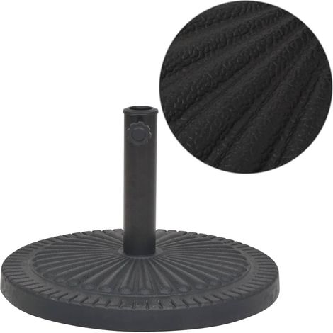 Sonnenschirmständer Harz Rund Schwarz 14 kg