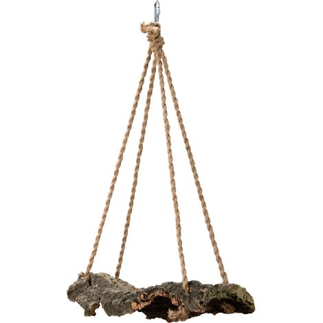 Altalena naturale in corteccia di quercia da sughero XXL  per pappagalli di medie e grandi dimensioni  sughero per pappagalli (1/5)