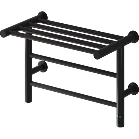 Reina Maira Designer Electric Heated Towel Rail 350mm H x 500mm W - Black (1/3)