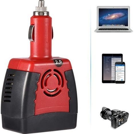 12V auf 220V 150W Konverter - Universal - Zigarettenanzünderstecker - Lädt elektrische Geräte (1/4)