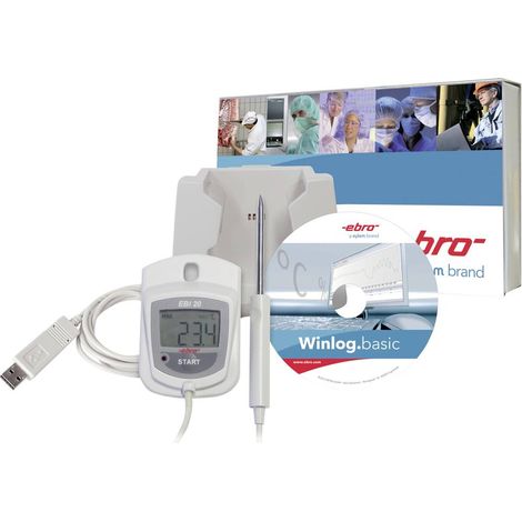 ebro 1601-0047-Z EBI 20-TE1-Set Data logger temperatura Misura: Temperatura -30 fino a 70 °C