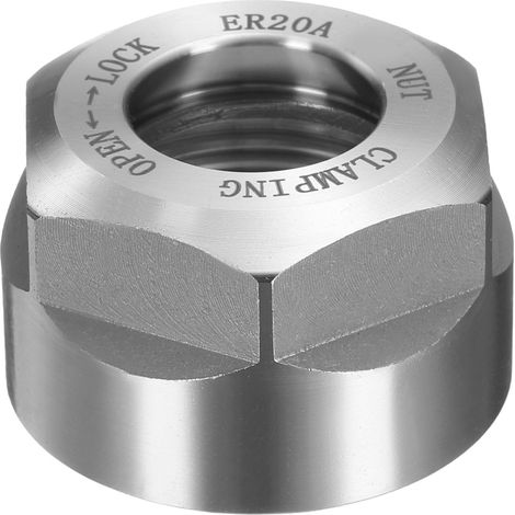 ER20-A(M25) Type Ecrou De Serrage De Pince Argent Brillant (1/5)