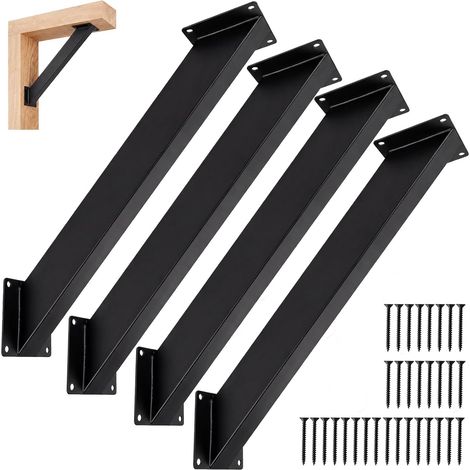 4 Équerres à 45° Kit pergola bois, Support poteau bois et Store pour pergola, raccords de poutres et poteaux pour pavillons et terrasses, résistant à la rouille et aux intempéries (1/5)