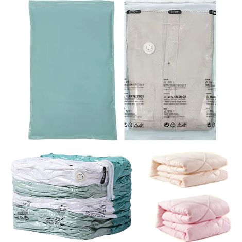 grand sac de rangement sous vide hermétique de pour armoire résistant à l'humidité adapté aux oreillers et à la literie 80x100cm 1 (1/5)