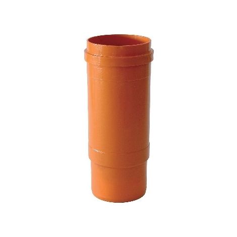GIUNTO di RIPARAZIONE PVC RACCORDO DIAMETRO 125 mm TUBO ROSSO ARANCIO
