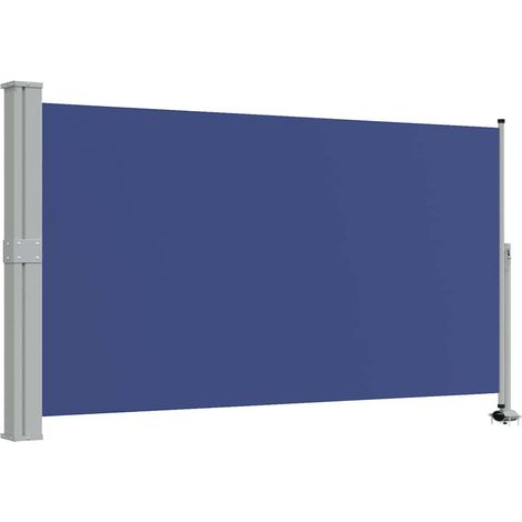 Auvent Marquise latéral rétractable de patio, Store Banne pour Jardin Balcon Terrasse, 140 x 300 cm Bleu OIB3803E (1/5)