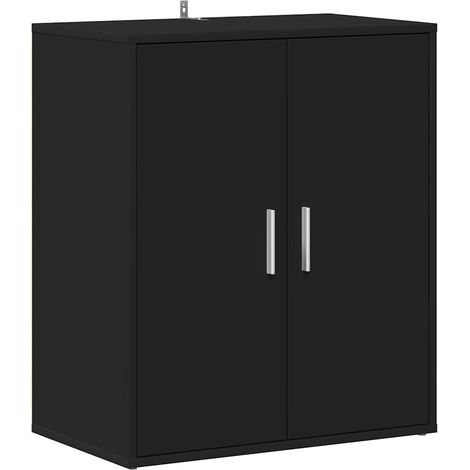 Maison Exclusive - Scarpiera Nera 60x35x70 cm in Truciolato (1/4)