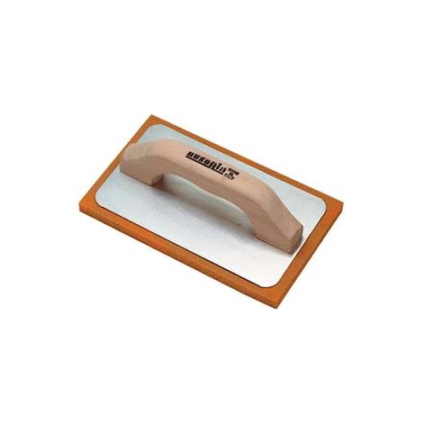 FRATTONE GOMMASPUGNA PER INTONACO BASE ALLUMINIO E MANICO IN LEGNO- - cm.21x14 - 42062 - 3 pezzi AUSONIA