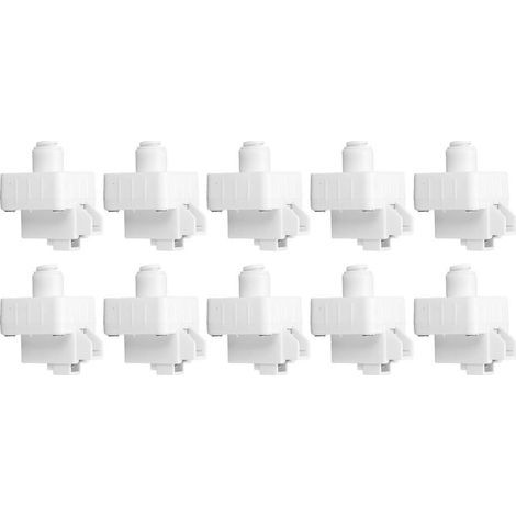 10 pièces 1/4in Tube raccord rapide connecter réducteur régulateur de pression pour purificateur d'eau 0-220V (1/5)