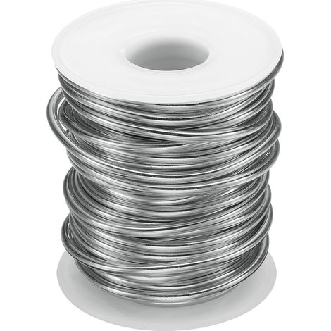 Fil Bonsaï Anodisé Rouleau Fil Formation Aluminium 3mm/9 Jauge Longueur 33ft Fil Bonsaï Pliable Pour Jardin, Horticulture, Paysage, Plantation, Gris Foncé (1/5)