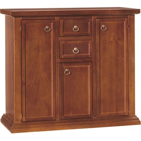 Mobiletto credenza in legno noce