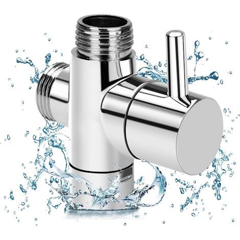 Vanne de dérivation pour baignoire et douche, vanne à trois voies (1/5)