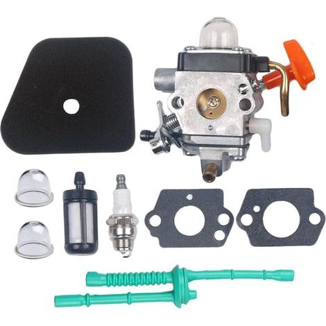 Carburateur avec Ligne de Carburant Compatible with débroussailleuse STIHL FS100 FS100R FS110 FS110R FS110X FS110RX FS100RX FS130 FS130R