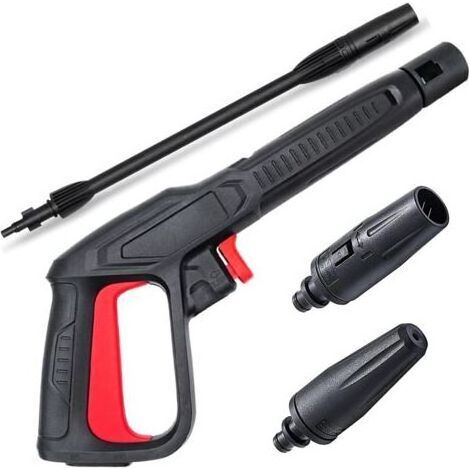 Kit de remplacement de pistolet pulvérisateur à gâchette avec lance pour nettoyeur haute pression 2350 PSI, système de connexion rapide pour Bosch, AQT avec buse de lance de pulvérisation réglable et (1/5)
