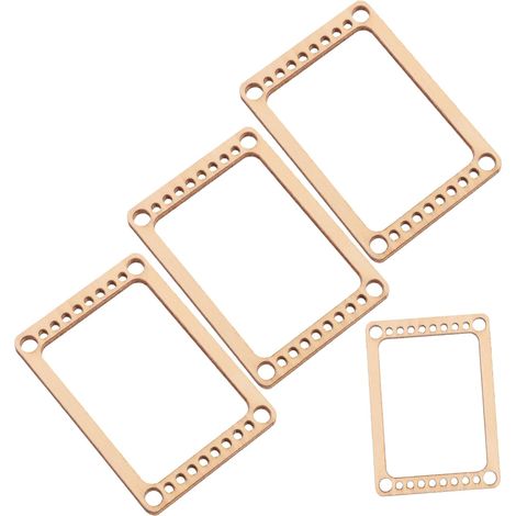 Mini set di 4 pezzi di tavolette per intreccio in legno naturale, strumento portatile per hobby creativi, adatto a principianti, lavori artigianali e cucito. (1/5)