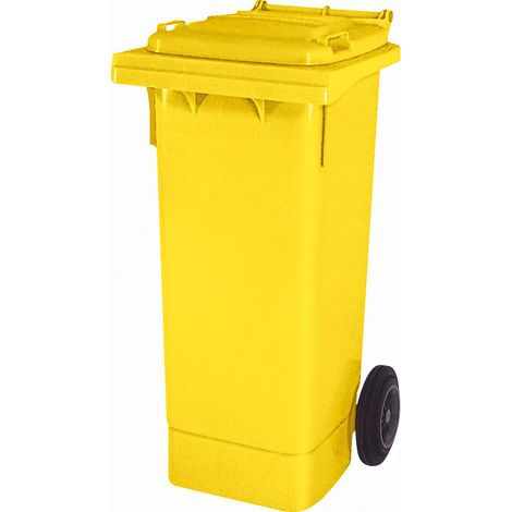 BRB Müllbehälter, 80 Liter, BxTxH 445 x 520 x 930 mm, PE-HD (gelb)