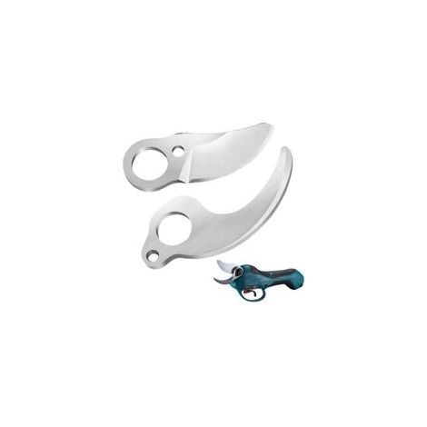 Lame de rechange pour sécateur électrique 25mm 1 paire Lame de Rechange en Acier au Carbone Acier dur SK-5 pour sécateur électrique, lame fixe et lame mobile (1/5)