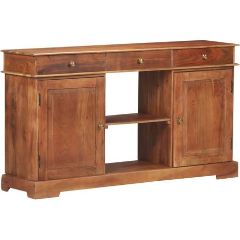 Sideboard 135x35x75 cm Akazienholz Massiv