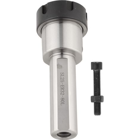 ER32 Spannzangenfutter, Zylinderschaft, 80 mm Verlängerung, CNC-Gewindeschneidwerkzeughalter, SL25, Stahl, Drehbank (1/5)