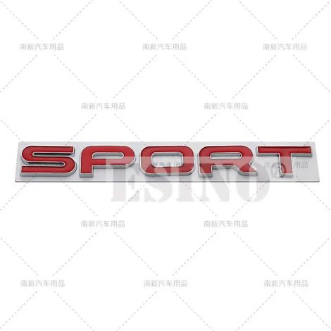(Style 6) Emblème métallique 3D pour coffre de voiture sport, compatible avec le hayon arrière, l'aile et la porte de Land Rover Range Rover Sport. (1/4)