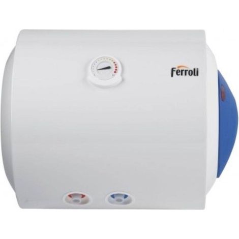 Ferroli Scaldabagno Elettrico Ferroli Calypso 50L HO 50/2 Orizzontale Attacco Destro 2 Anni di Garanzia