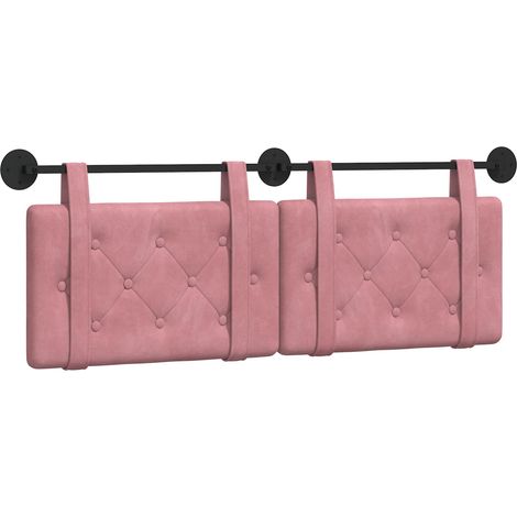 Maison Exclusive - Hängendes Kopfteil Rosa Samt
