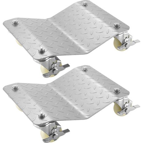 Chariot de positionnement de roue pour véhicule - 680 kg par unité, lot de 2, pour pneus de voiture, utilitaire et garage. (1/5)