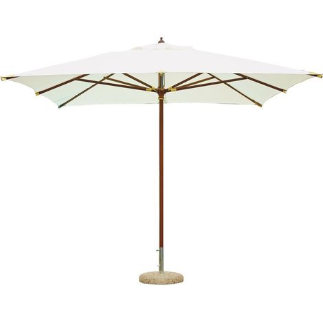 Ombrellone in legno e poliestere 3x4m da giardino Manora